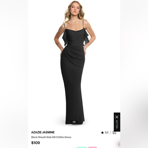 Azazie Dresses & Skirts - Azazie Chiffon Dress